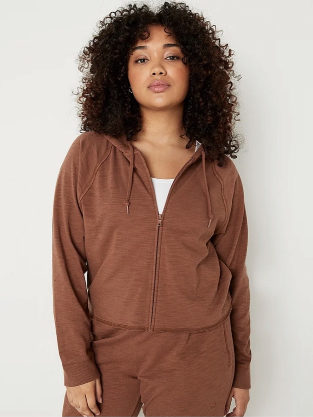 PINK Summer Lounge Cotton
Zip-Up Hoodie